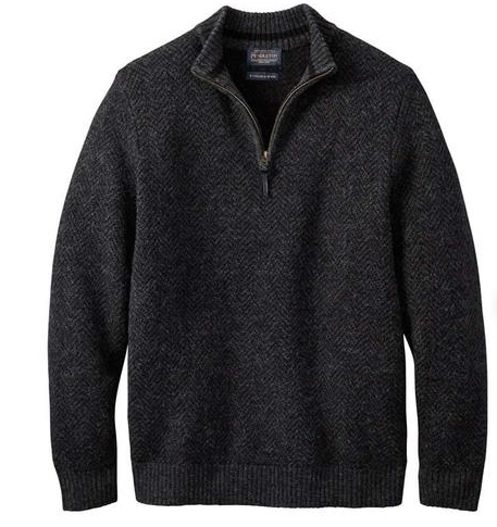 Pendleton Mens Shetland Half-Zip Sweater