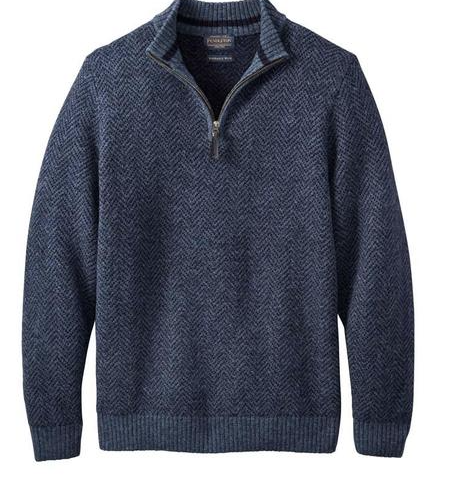 Pendleton Mens Shetland Half-Zip Sweater