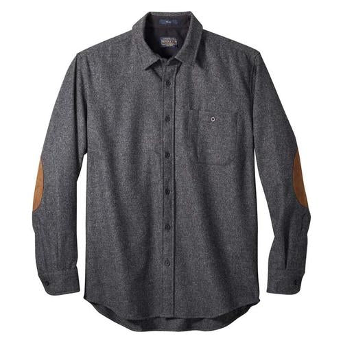 Pendleton Mens Elbow-Patch Virgin Wool Trail Shirt-Regular