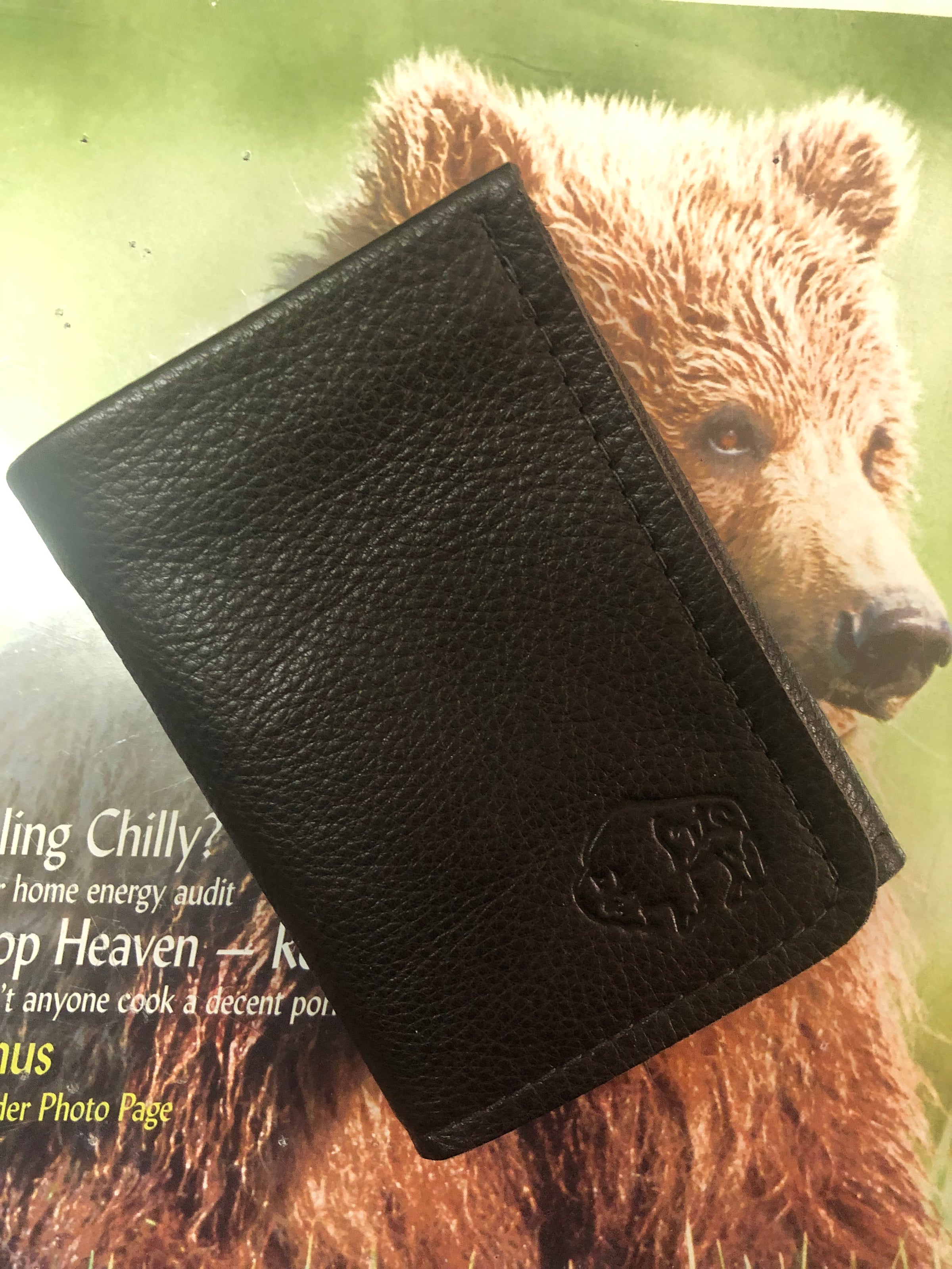 TLS Tri-Fold Buffalo/Bison Leather Wallet