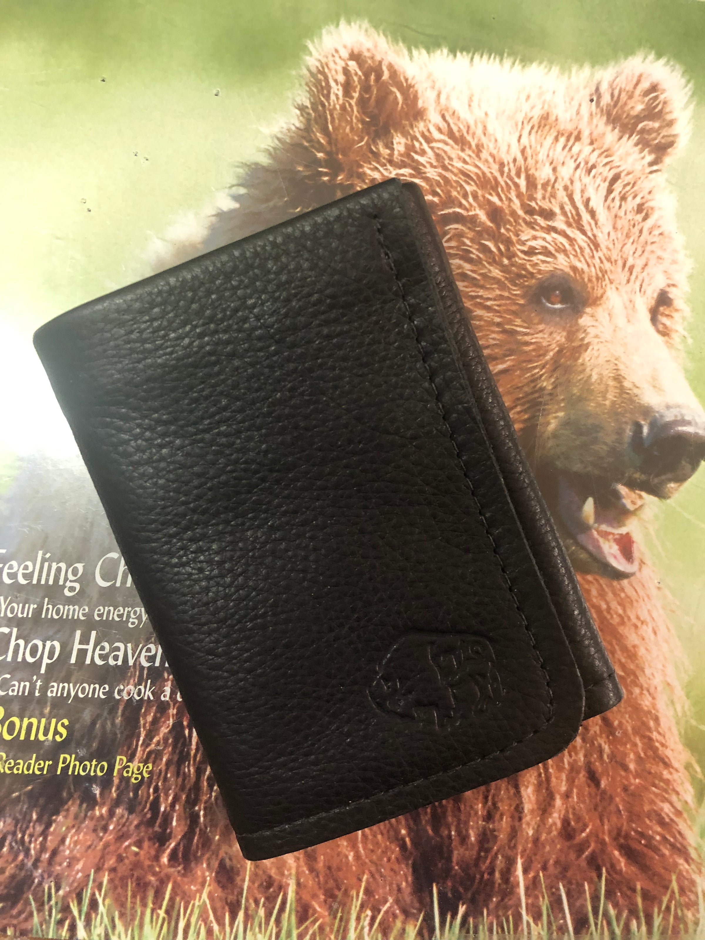 TLS Tri-Fold Buffalo/Bison Leather Wallet