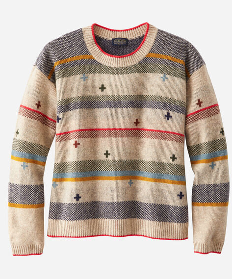 Pendleton Womens Bridger Stripe Lambswool Sweater