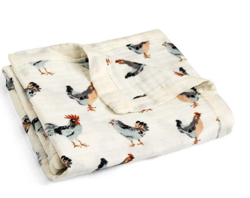 Milkbarn Bamboo Big Lovey Chicken Blanket