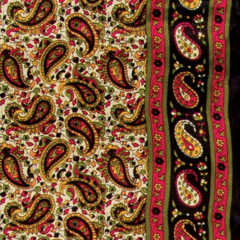 Wyoming Traders Satin #9 Gold Silk Scarf
