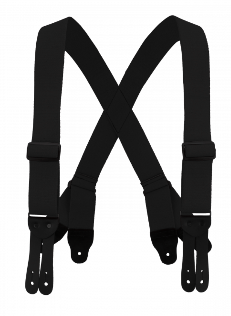 Welch Safety Suspender Super-Tuff Webbing-Black-2 inch - 54" Long