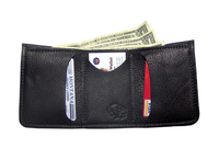 TLS Tri-Fold Buffalo/Bison Leather Wallet