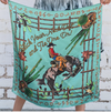 Stick Your Neck Out Aqua Shorty Silk Scarf