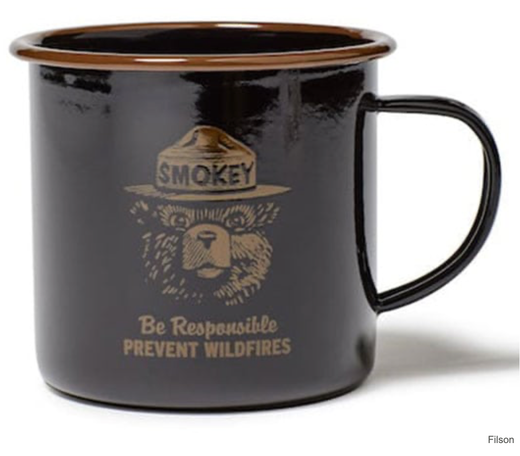 Filson Smokey Bear Enamelware Coffee Mug