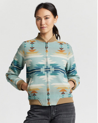 Pendleton Womens Jacquard Bomber Jacket