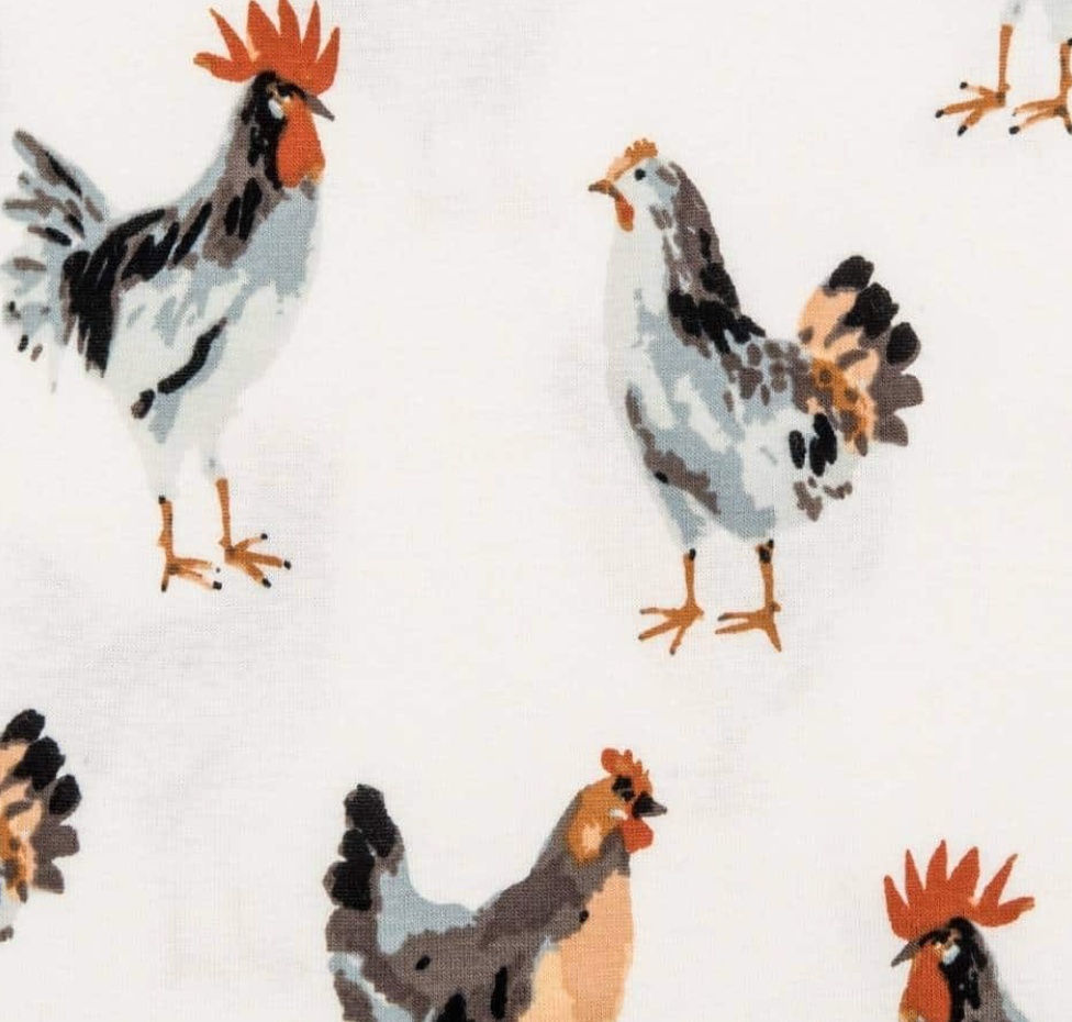 Milkbarn Zipper Pajama Chicken (Organic Cotton)