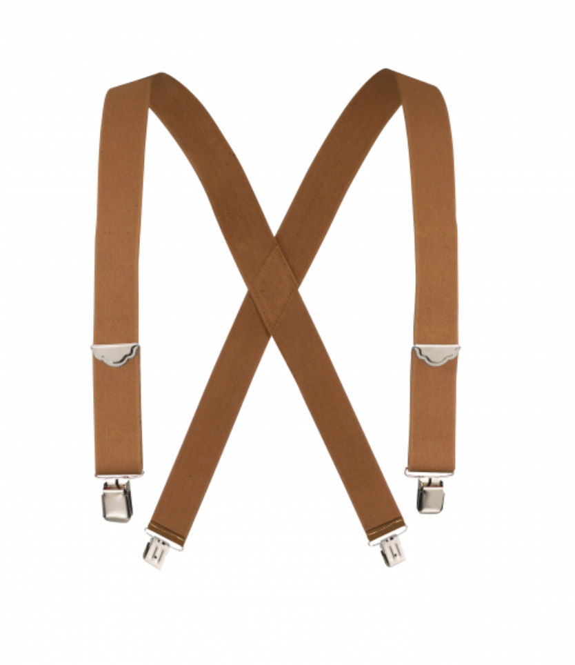 Welch Clip On Work Suspenders-Tan-1.5 inch - 50" L - 2750X