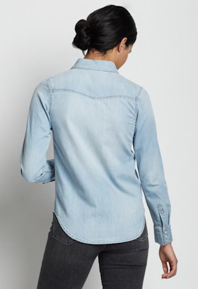 Pendleton Womens Denim Chambray Gambler Shirt