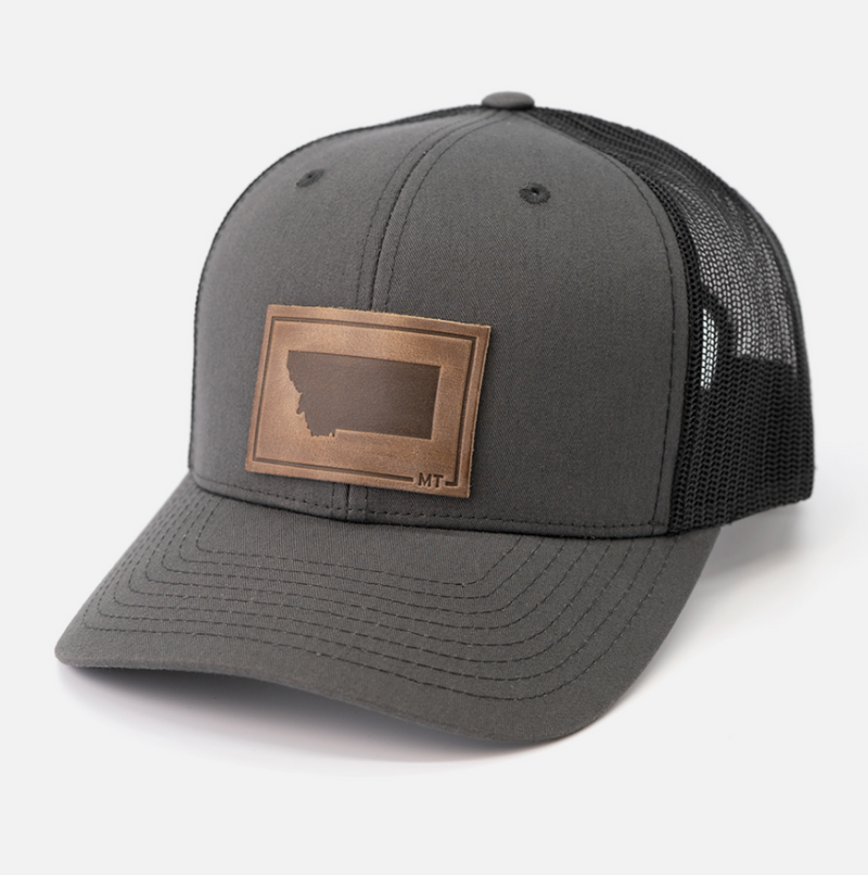 Range Leather Montana Charcoal Hat