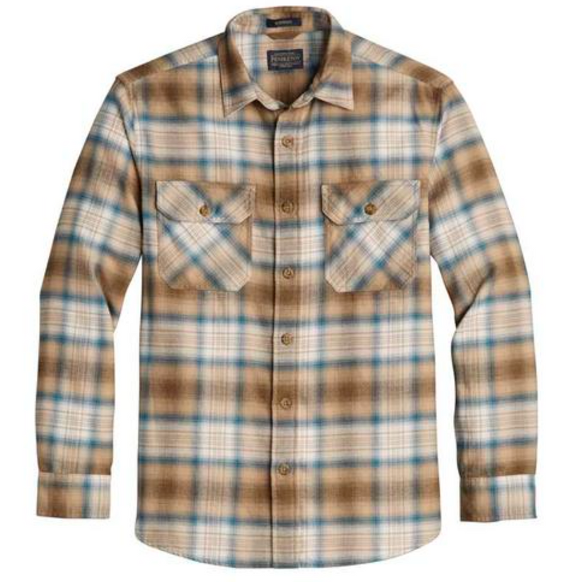 Pendleton Mens Burnside Double Brushed Flannel Shirt