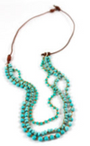 Lizou Faux Turquoise Necklace