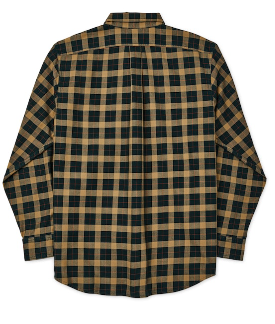 Filson Mens Lightweight Alaskan Guide Shirt - Spruce Bronze Plaid