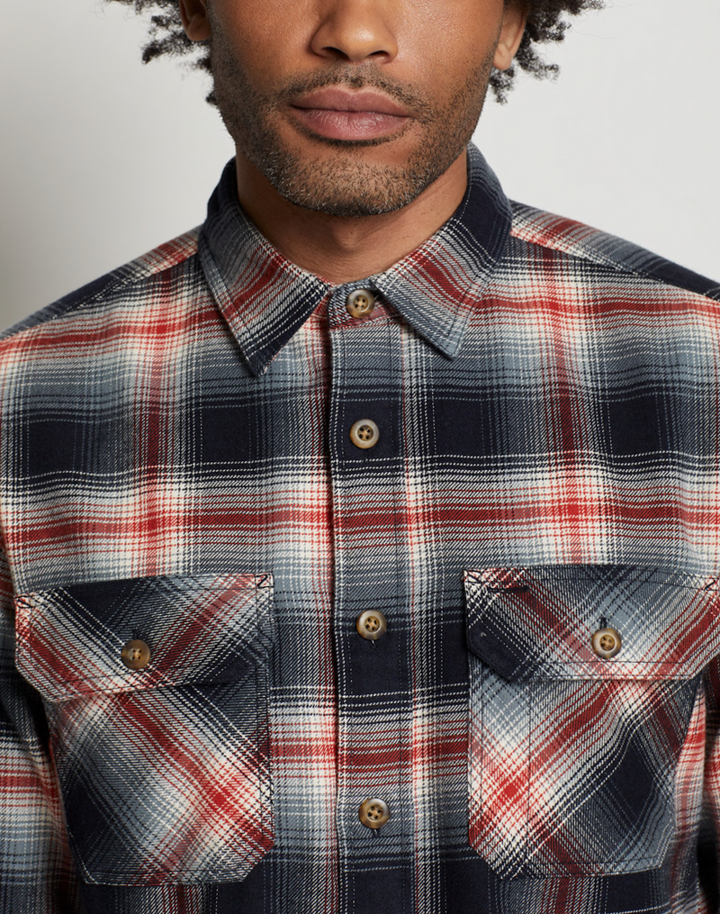 Pendleton Mens Burnside Double Brushed Flannel Shirt