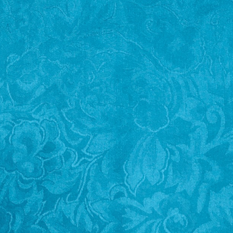 Wyoming Traders Jacquard Aqua Silk Scarf