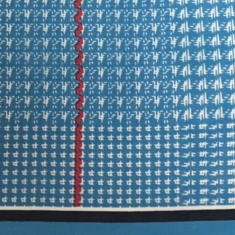 Wyoming Traders Teal Plaid Silk Scarf