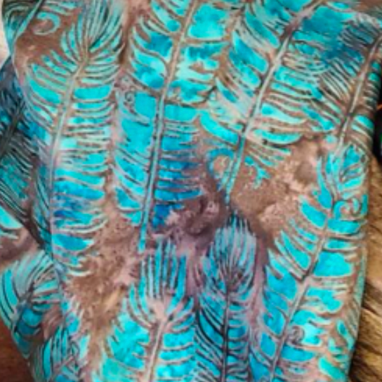 Austin Accent Western Feather Silk Scarf