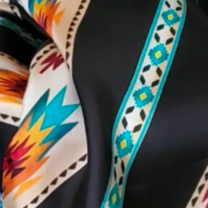 Austin Accent Western Southwest Silk Scarf
