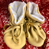 Geier Baby Natural Deerskin Moccasin-Yellow