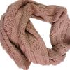 V. Fraas Womens Solid Clipped Cable Knit Scarf