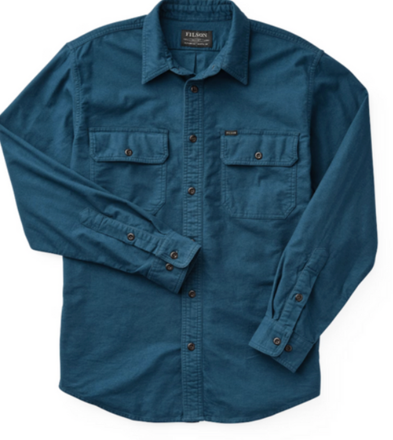 Filson Mens Field Flannel Shirt - Legion Blue