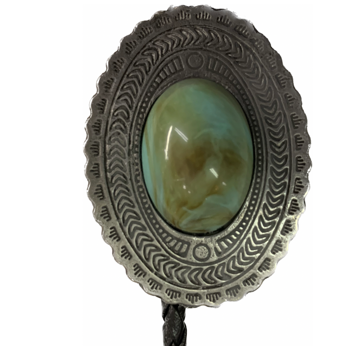 Austin Accent Bolo Oval with Turquoise Stone