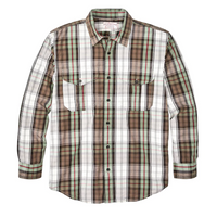 Filson Mens Washed Feather Cloth Shirt