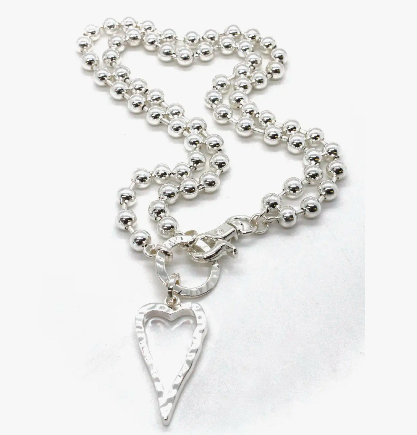 Lizou Convertible Heart Necklace - Open Heart