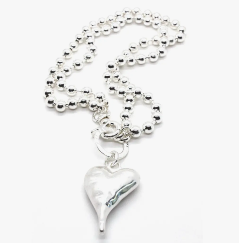 Lizou Convertible Heart Necklace - Chunky Heart