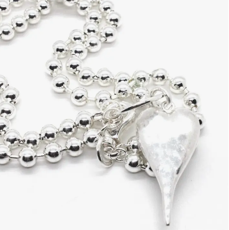 Lizou Convertible Heart Necklace - Long Heart