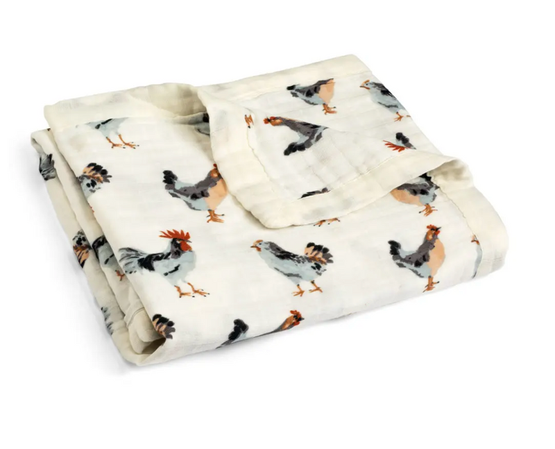 Milkbarn Bamboo Big Lovey Chicken Blanket