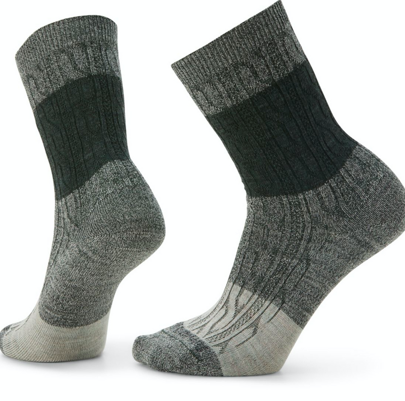 Smartwool Womens Everyday Color Block Cable Crew Socks